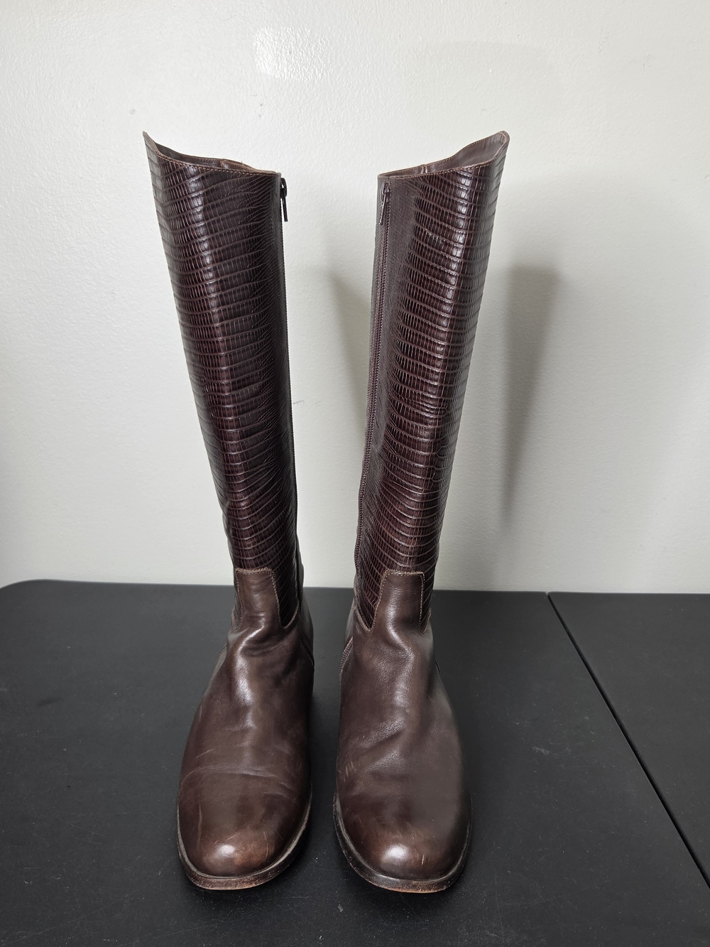 El Boyero Tall Brown Leather Riding Boots